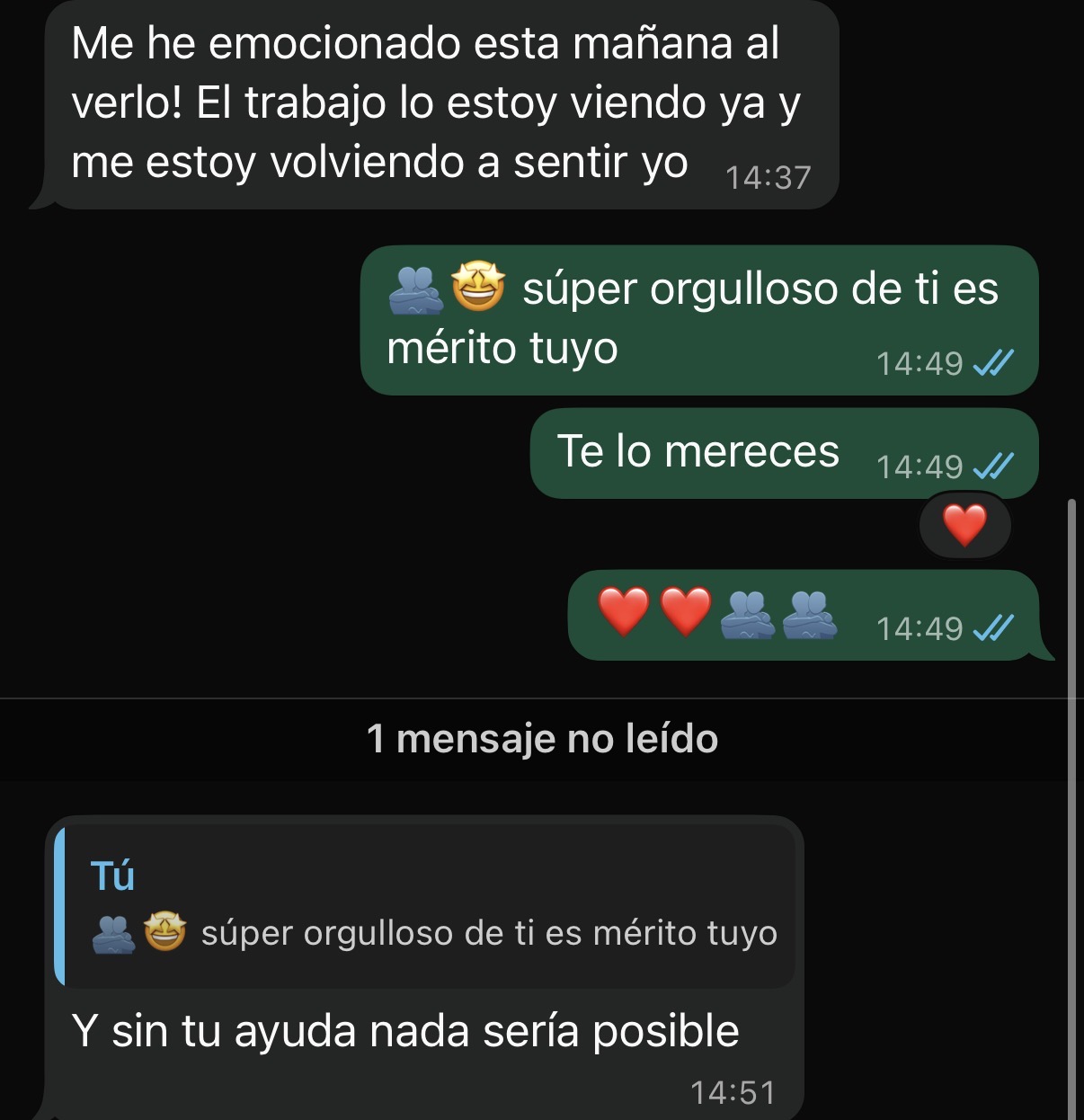 «Mérito tuyo»