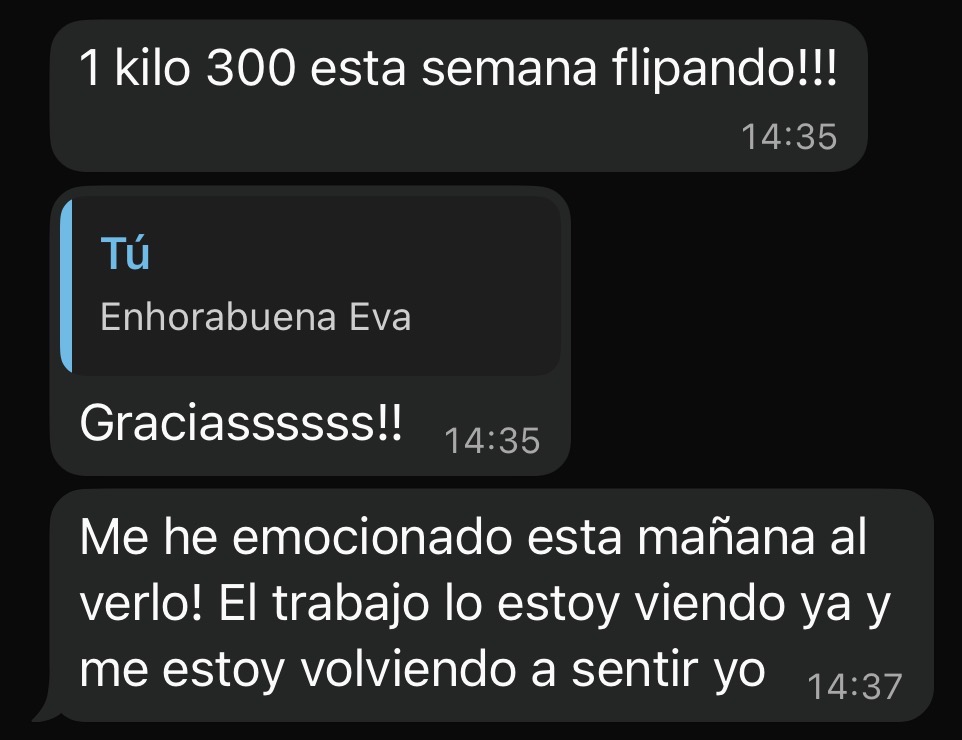 -1,3 kg en 1 semana